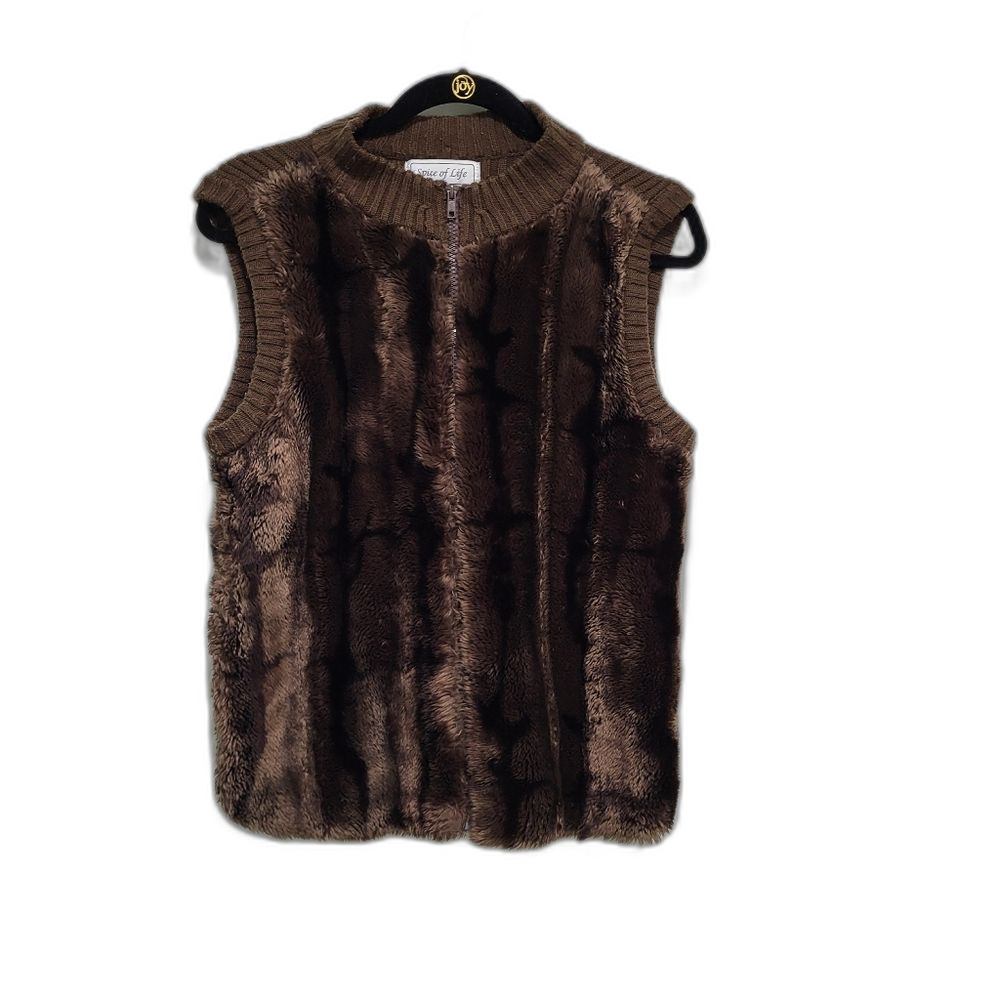 Faux Fur Sweater Vest